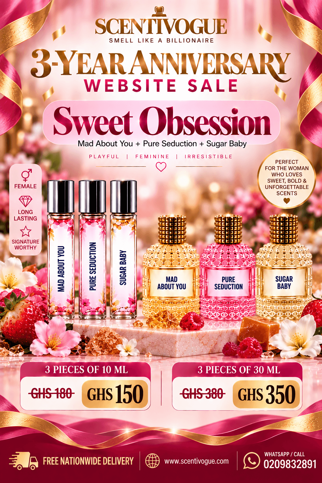 Sweet Obsession- Sugar Baby, Mad about you, Pure Seduction